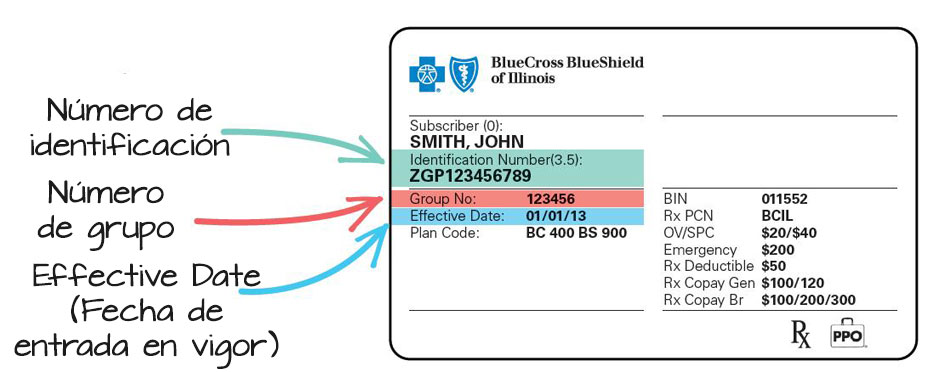 Número de asegurado de BCBS